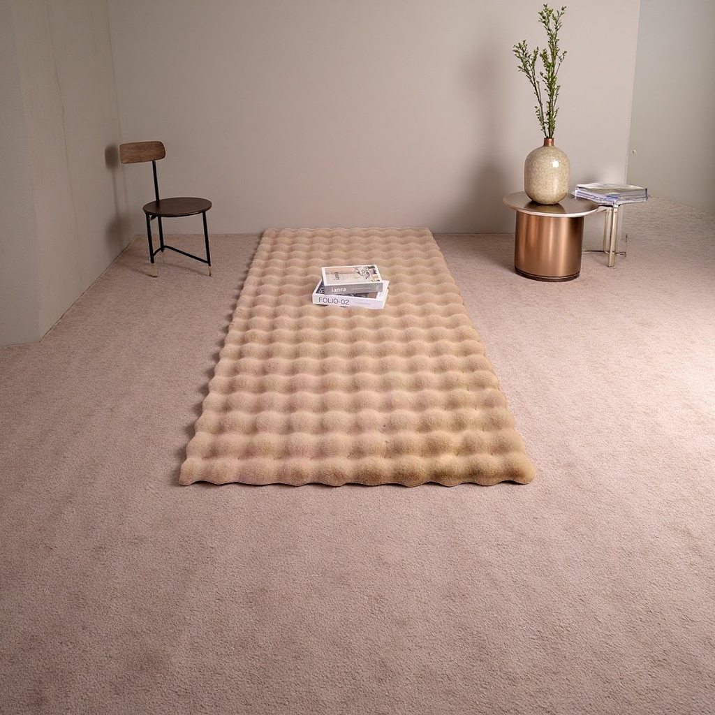 Soft and thick rabbit-like plush carpet, anti-slip mat for home use in living room and bedroom Application Scenario
