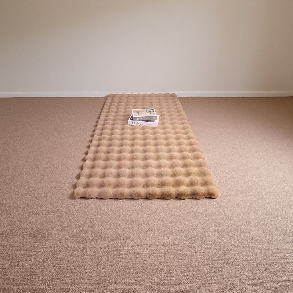 Soft and thick rabbit-like plush carpet, anti-slip mat for home use in living room and bedroom details Picture