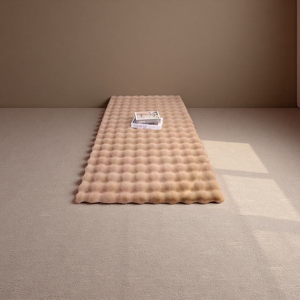 Soft and thick rabbit-like plush carpet, anti-slip mat for home use in living room and bedroom