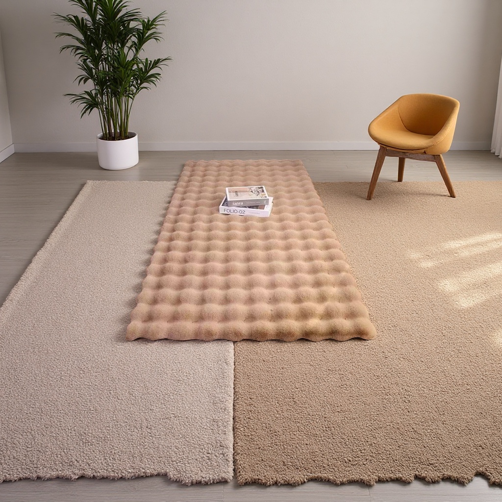 Soft and thick rabbit-like plush carpet, anti-slip mat for home use in living room and bedroom Specification image