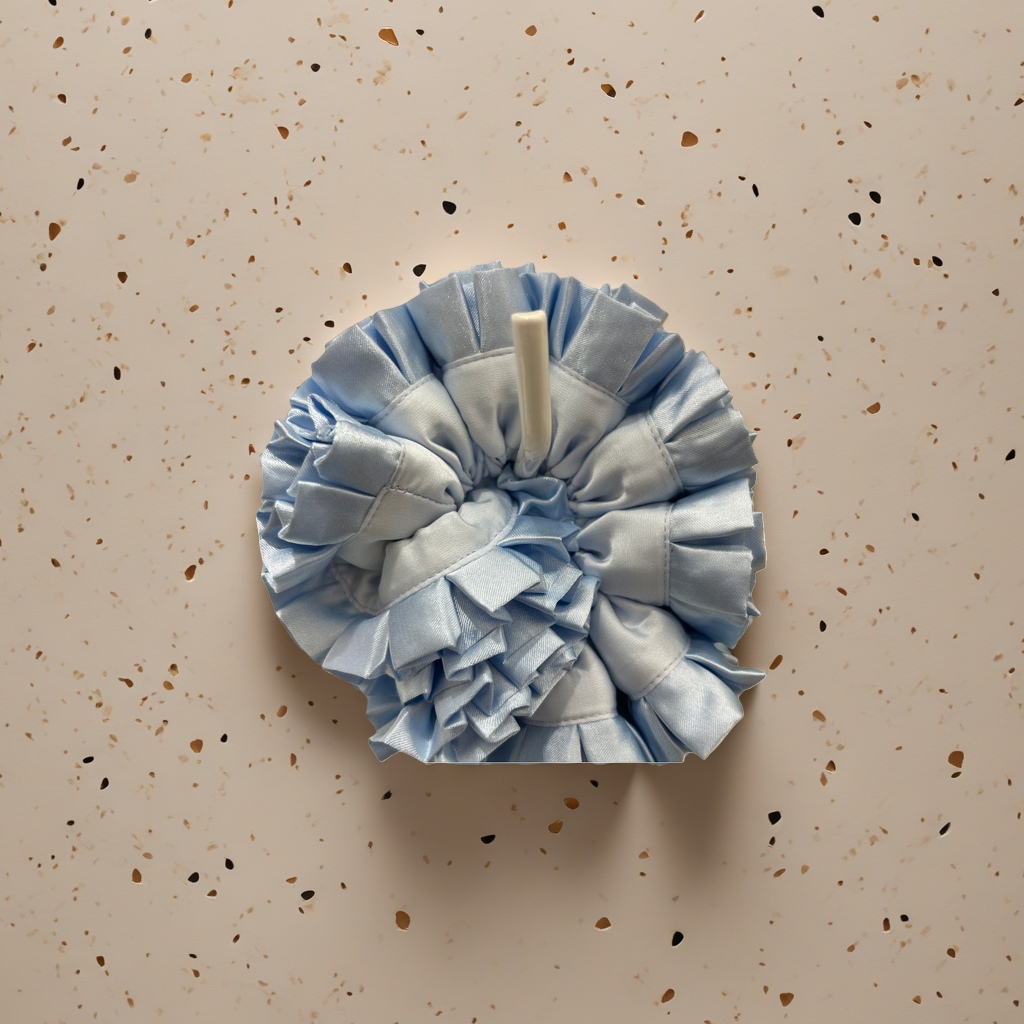 Blue pleated hair band, high-elasticity and anti-slip women's hair tie headwear