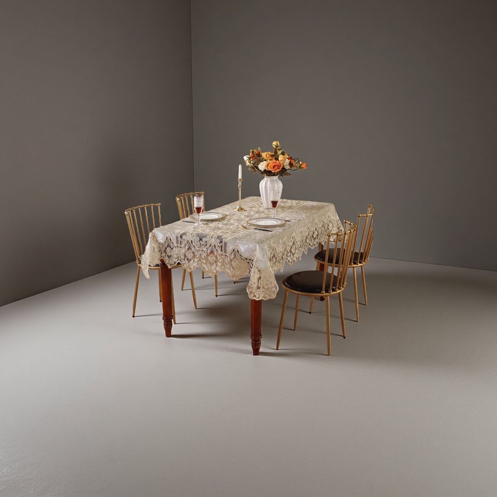 Thickened, anti-slip and waterproof tablecloth with linen texture, suitable for both square and rectangular shapes