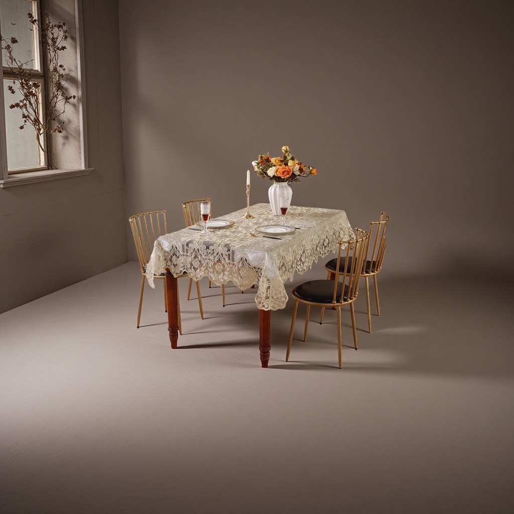 Thickened, anti-slip and waterproof tablecloth with linen texture, suitable for both square and rectangular shapes details Picture