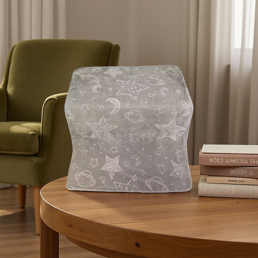 غطاء سماء النجوم الرمادية مزوّد بأغطية سميكة ودافئة للجلد Specification image