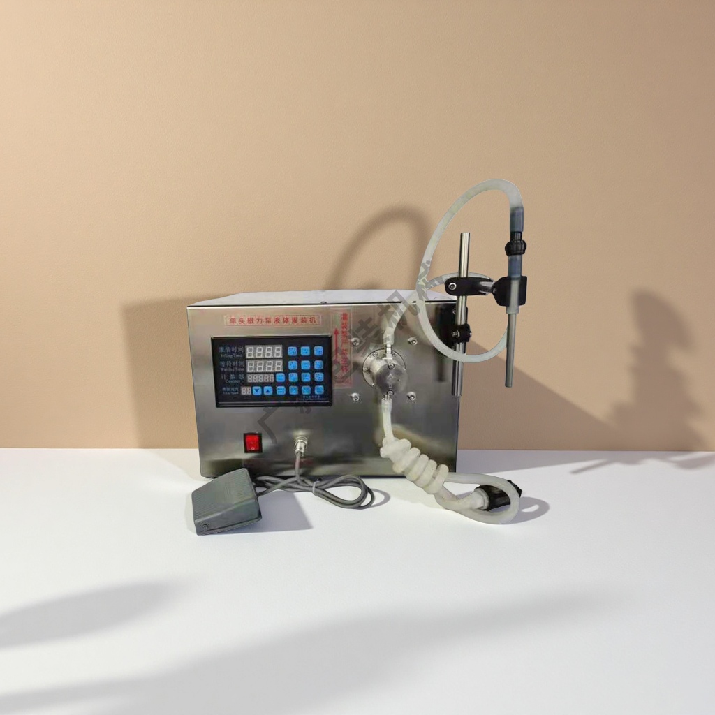 Single-head magnetic pump filling machine, automatic liquid filling machine, made of 304 stainless steel