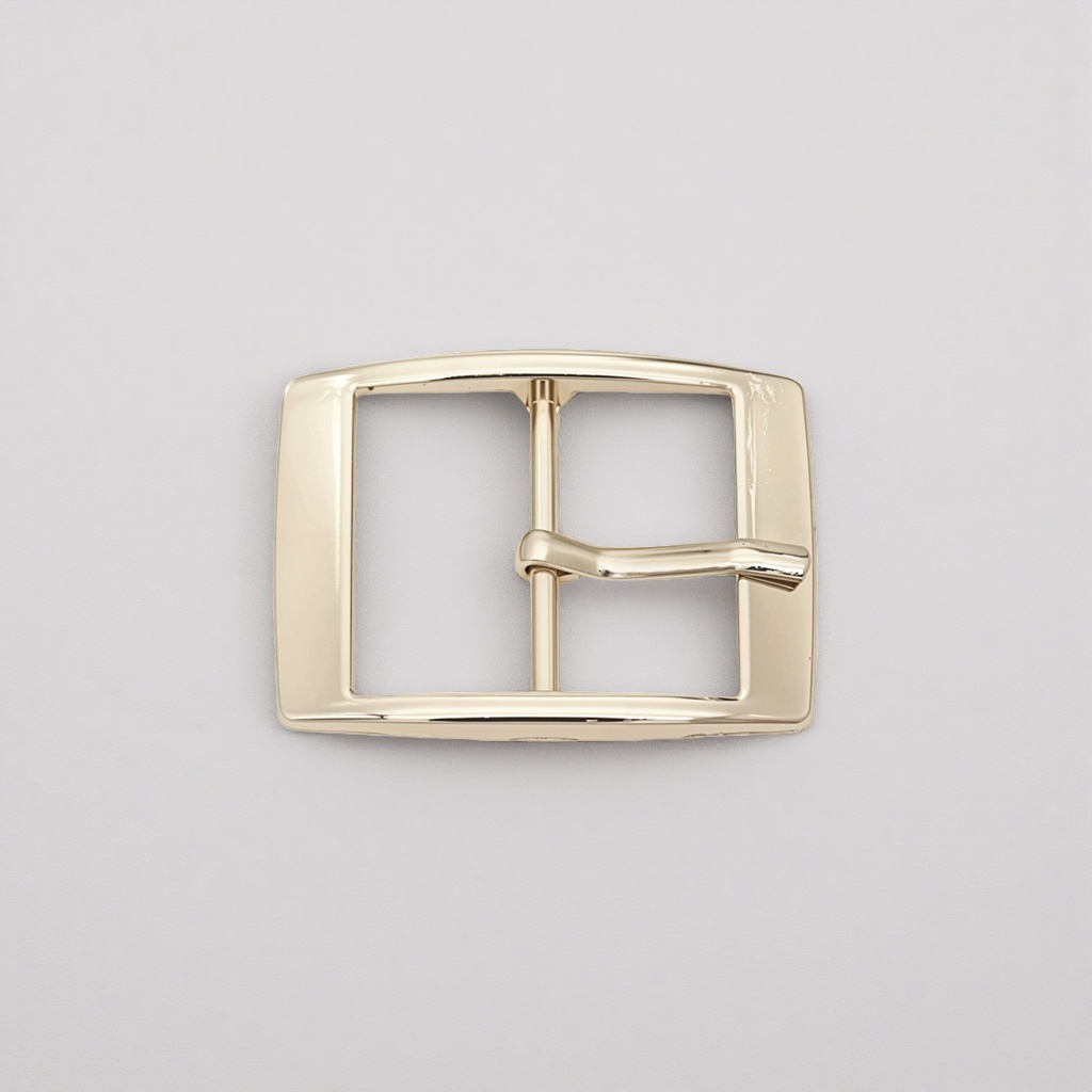 Golden belt buckle and metal belt buckle are fashionable and versatile men's belt accessories details Picture