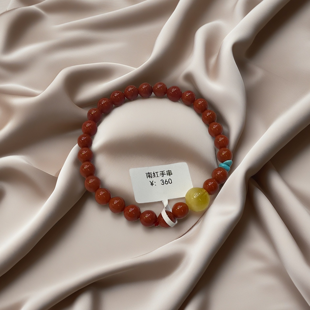 南红玛瑙手串天然朱砂红玉髓手链女士文玩配饰