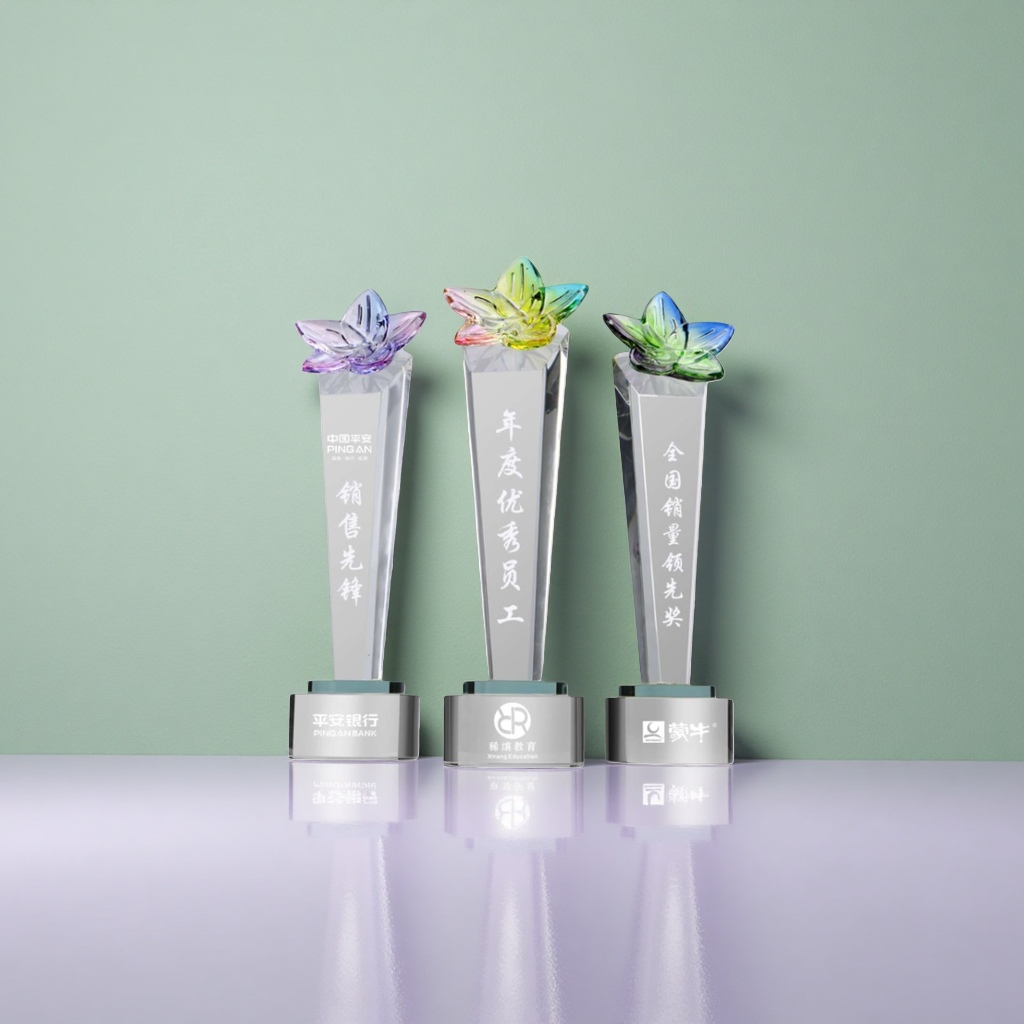 Customized crystal trophies, transparent acrylic trophies, for award ceremonies Application Scenario