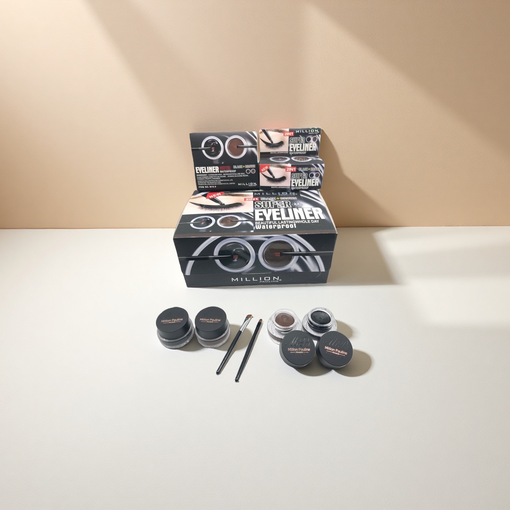 The cosmetic eyeliner cream set is waterproof, long-lasting, color-showing, fine and easy to apply details Picture
