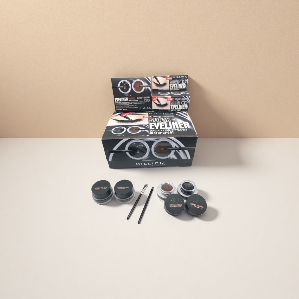 The cosmetic eyeliner cream set is waterproof, long-lasting, color-showing, fine and easy to apply Specification image