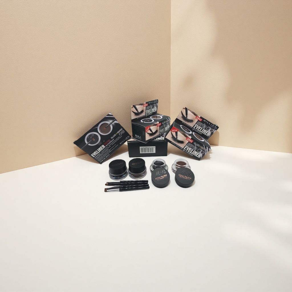 The Perfect Diary Eyeliner Cream Set features a waterproof, anti-smudging, long-lasting color display, and a dual-head design Specification image