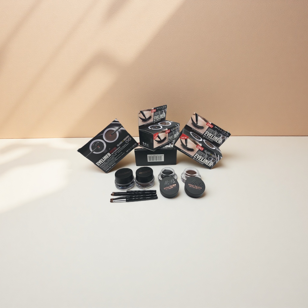 The Perfect Diary Eyeliner Cream Set features a waterproof, anti-smudging, long-lasting color display, and a dual-head design Application Scenario
