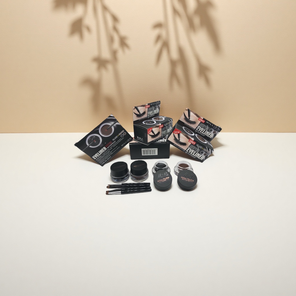 The Perfect Diary Eyeliner Cream Set features a waterproof, anti-smudging, long-lasting color display, and a dual-head design details Picture