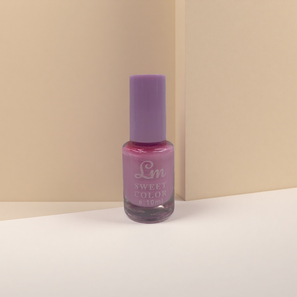 Pink nail polish bottle with frosted glass texture, 3ml nail polish empty bottle, replaceable, portable Specification image