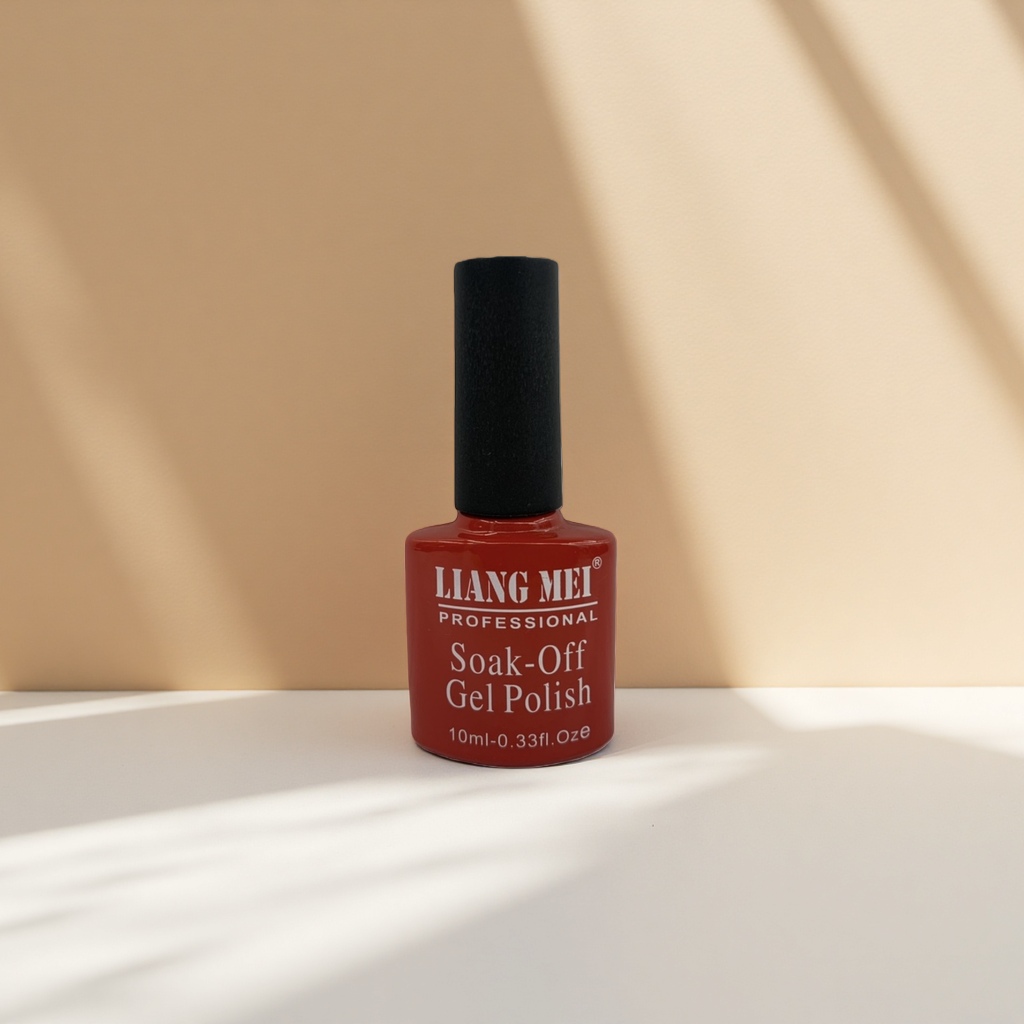 LIANG MEI Professional Immersion Gel Nail polish in red bottle Specification image