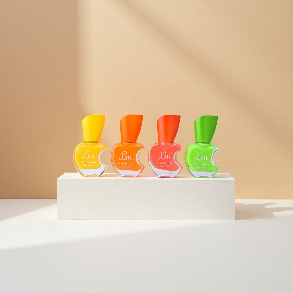 Colored nail polish bottle, transparent frosted glass bottle, 15ml, customizable dropper cap details Picture