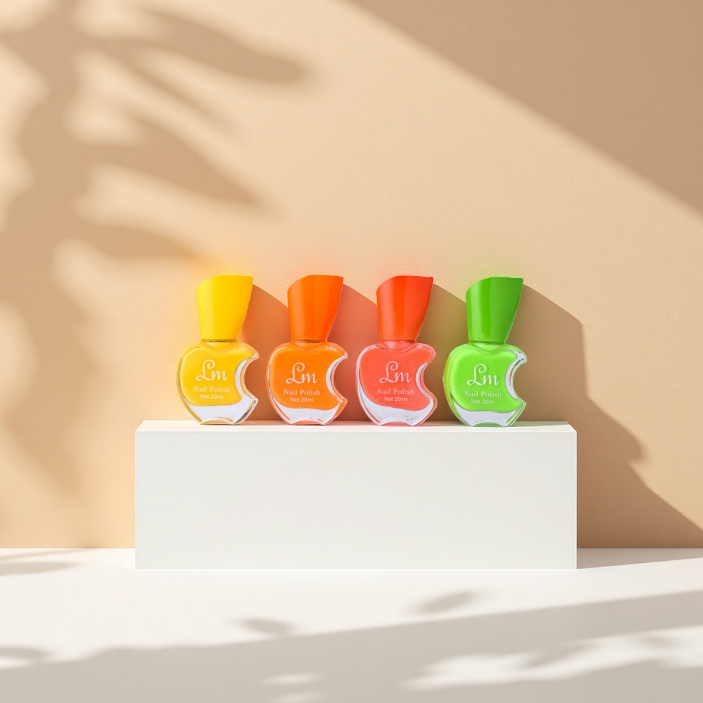 Colored nail polish bottle, transparent frosted glass bottle, 15ml, customizable dropper cap Specification image