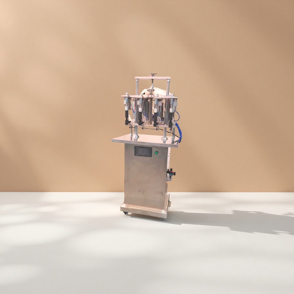 Filling and capping machine, automatic filling, automatic capping, capping and labeling integrated machine for liquid paste