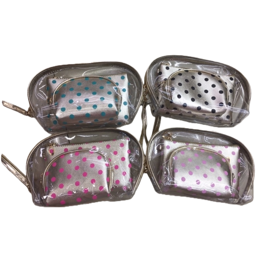 This transparent polka dot pattern handbag is a fashionable and simple single-shoulder bag for women Item Picture