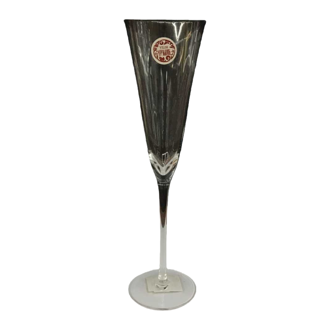 Transparent glass champagne glass, tall wine glass, elegant banquet glass Item Picture