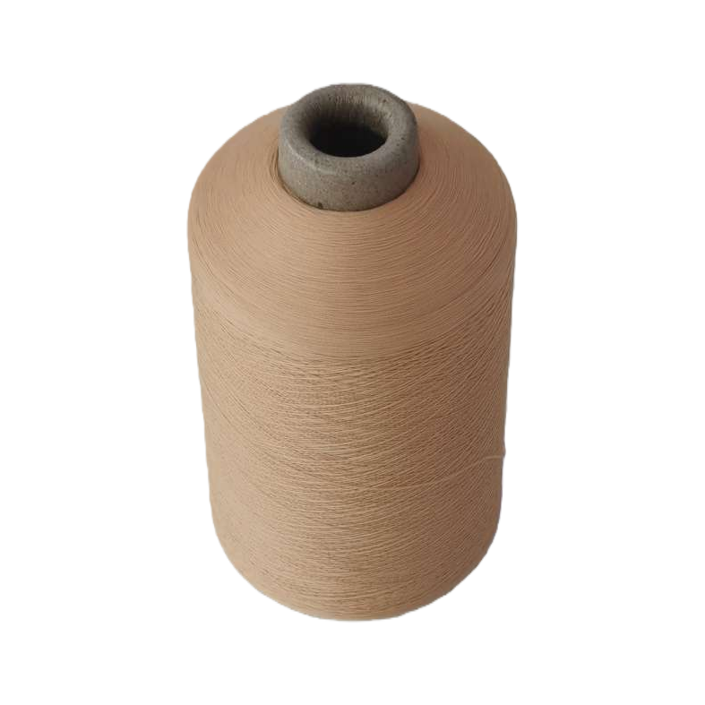 Light brown yarn rolls for hand-knitted wool crochet, made from a blend of cotton and linen Item Picture
