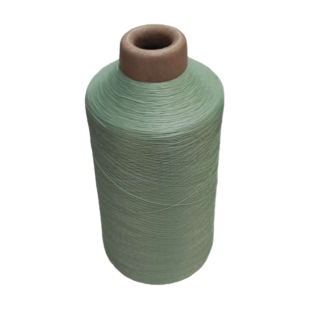 Green yarn spool braided wool hand-crochet, 100 meters of cotton-polyester blend Item Picture