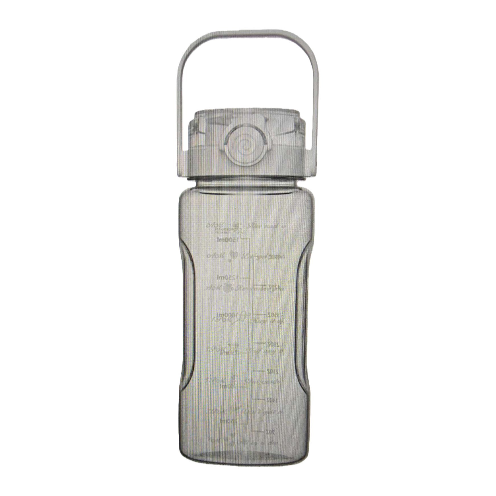 The main body of the transparent water bottle is made of portable thickened PP material and can be reused Item Picture