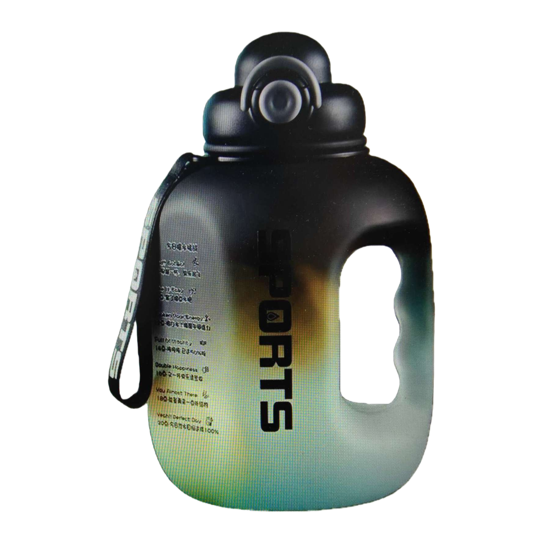 Portable large-capacity insulated water bottle with leak-proof design, lightweight outdoor fitness water bottle Item Picture