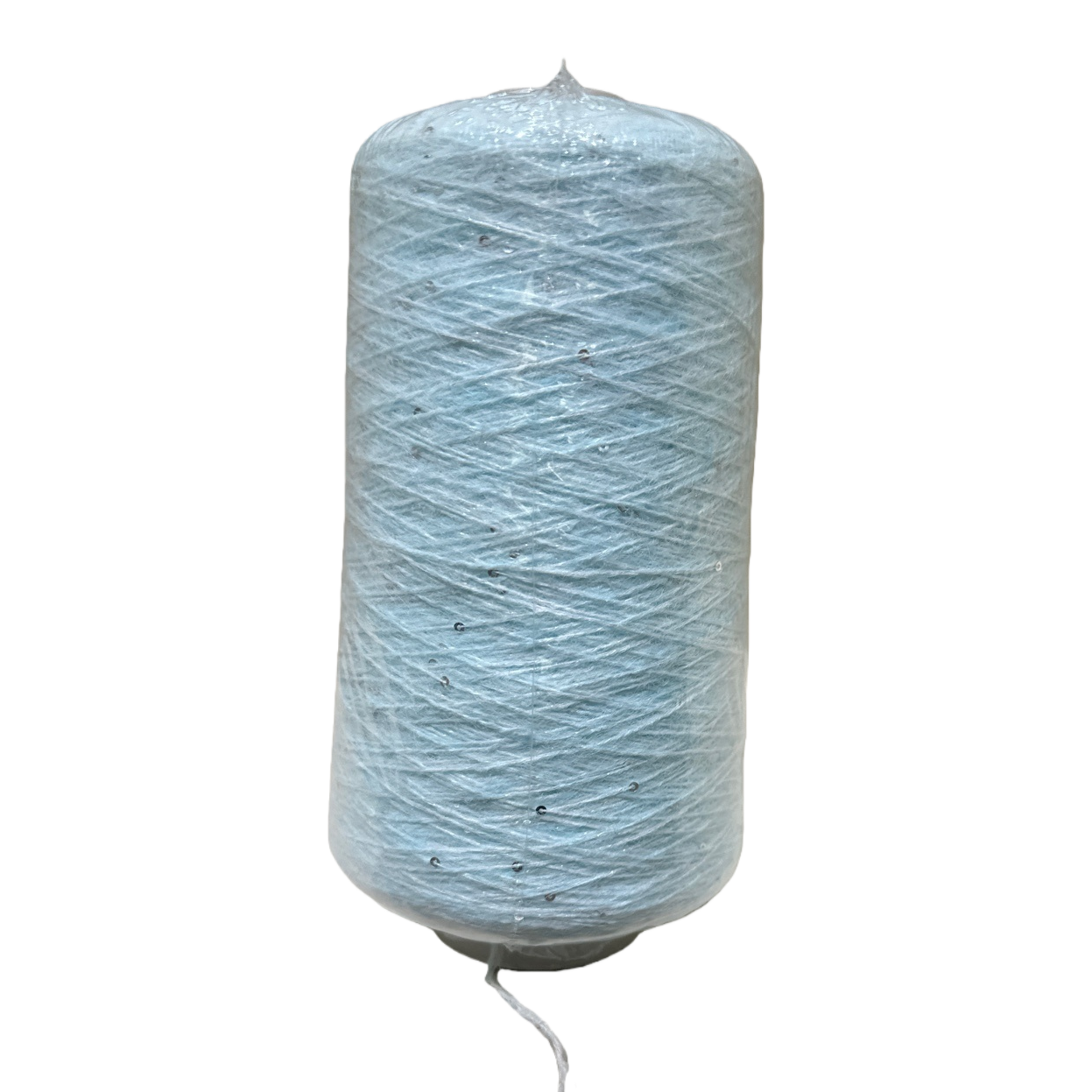 Light blue yarn roll, hand-knitted wool, cotton thread for crochet, 100g roll package Item Picture