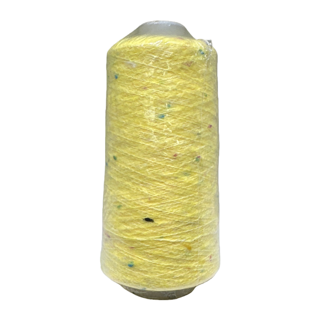 Yellow yarn rolls, hand-woven woolen yarn, woven yarn balls, cotton and linen blended yarn Item Picture
