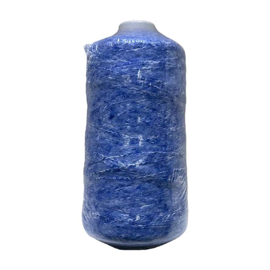 Blue yarn reel knitting, hand-crochet with cotton and nitrile blend, 100 meters Item Picture