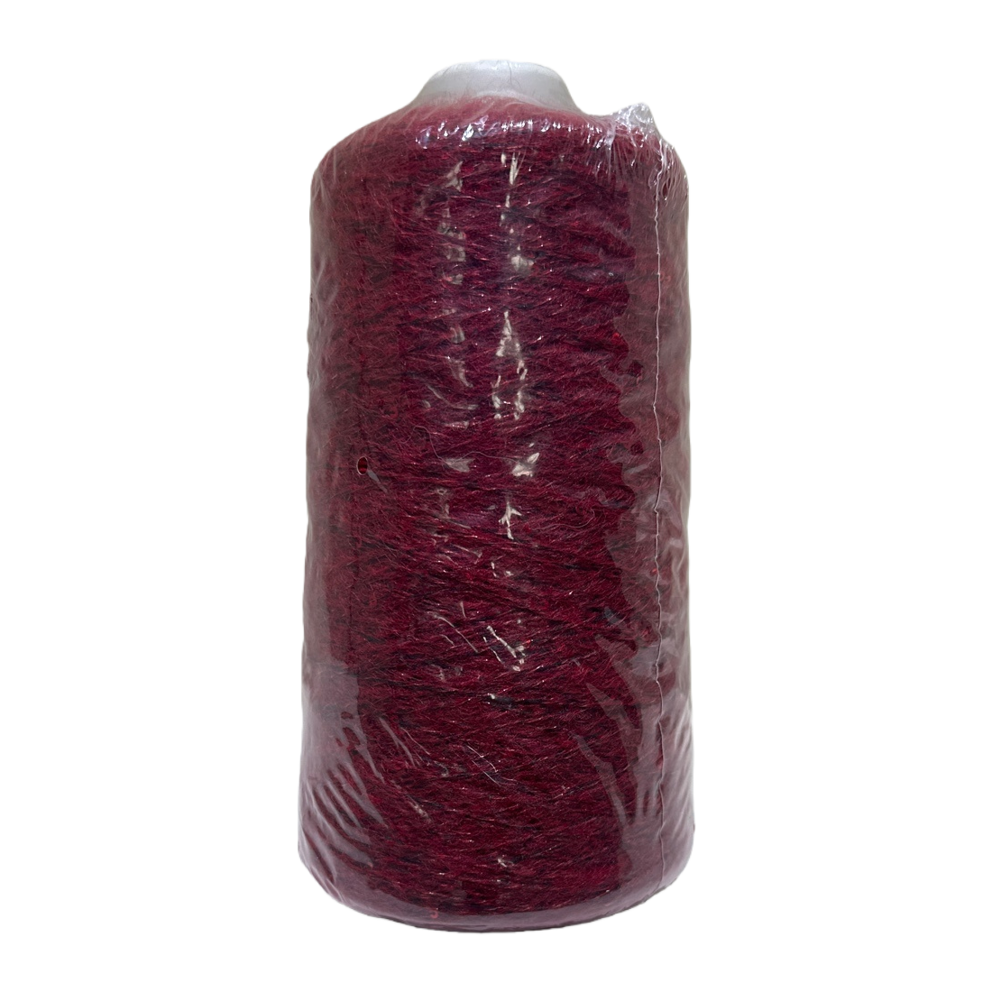 Deep red yarn rolls for hand-knitted wool crochet, cotton thread and acrylic blend Item Picture