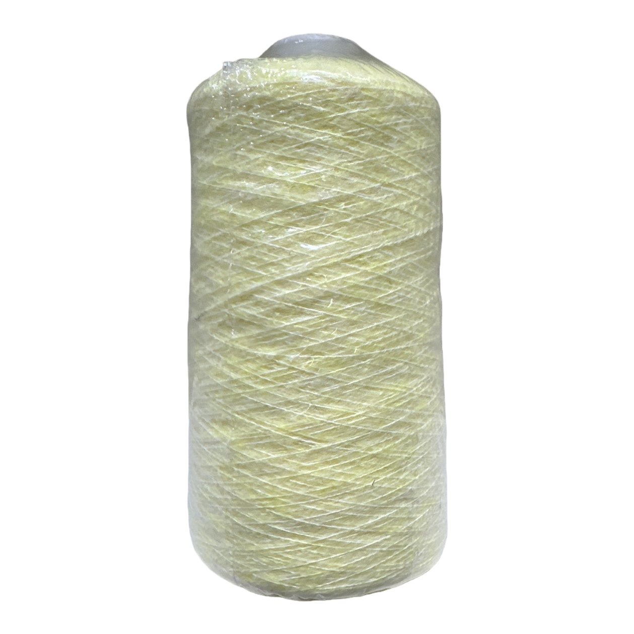 Light yellow yarn rolls, hand-woven woolen yarn, woven yarn balls, cotton and linen blended yarn Item Picture