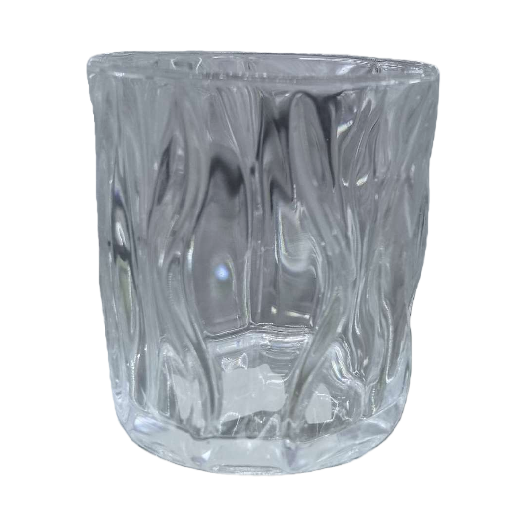 Transparent glass cup, high borosilicate heat-resistant explosion-proof water cup, 350ml, simple style for home and office use Item Picture