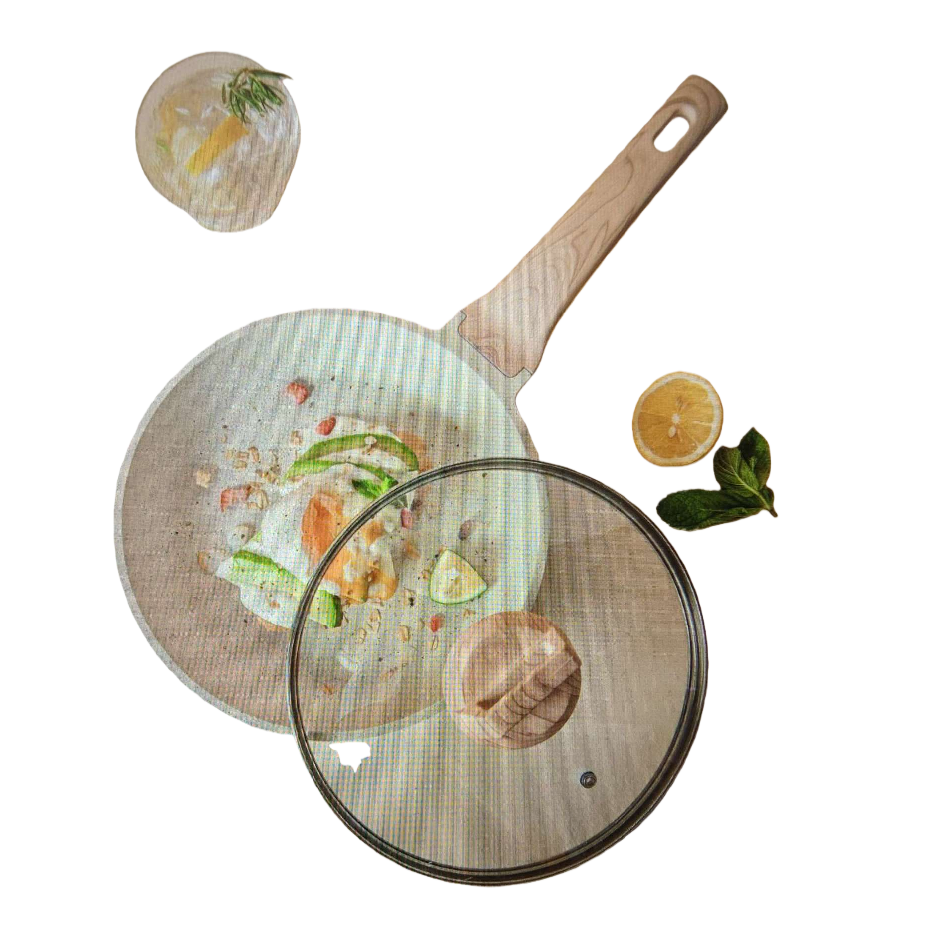 Supor frying pan, non-stick, 28cm household flat pan, special kitchen cookware for frying eggs and stir-frying Item Picture