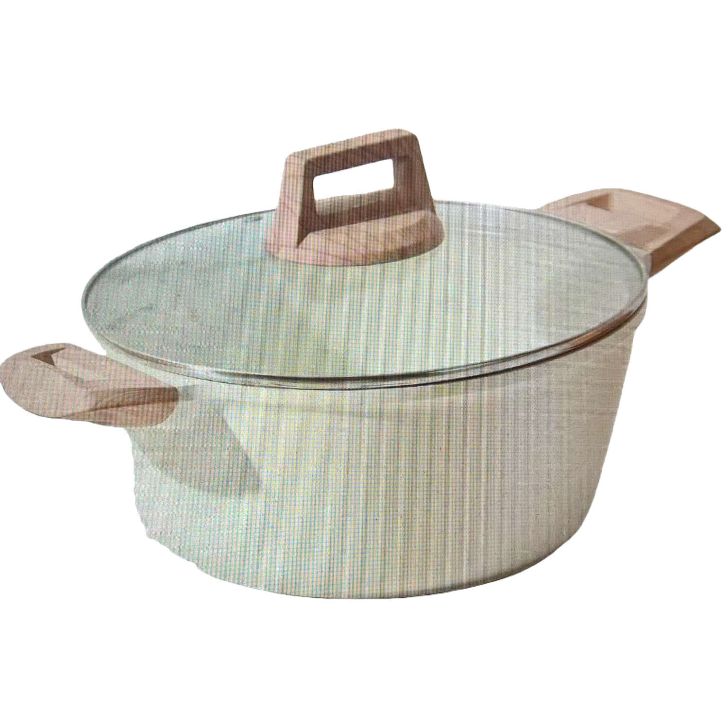 White non-stick cookware for household use, including woks, frying pans and soup POTS Item Picture