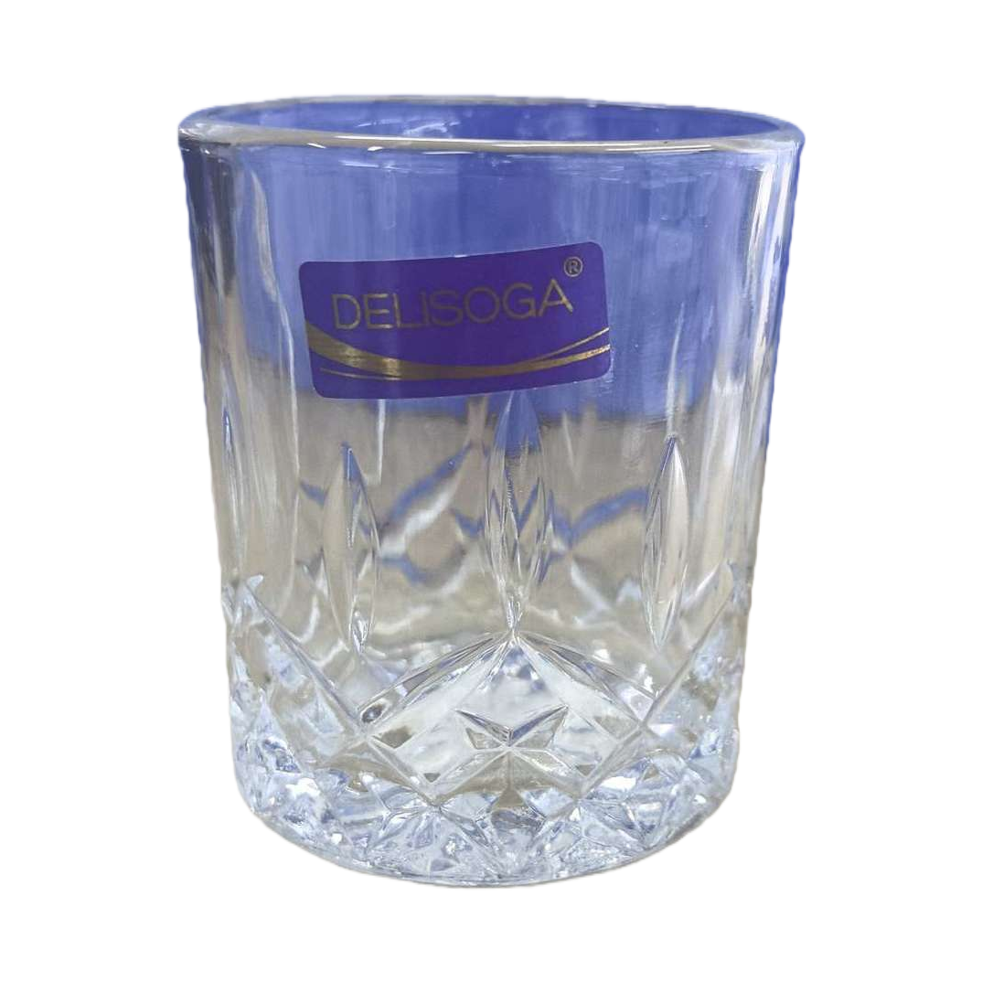 DELISOGA transparent glass cup, High borosilicate heat-resistant explosion-proof water cup 350ml Item Picture