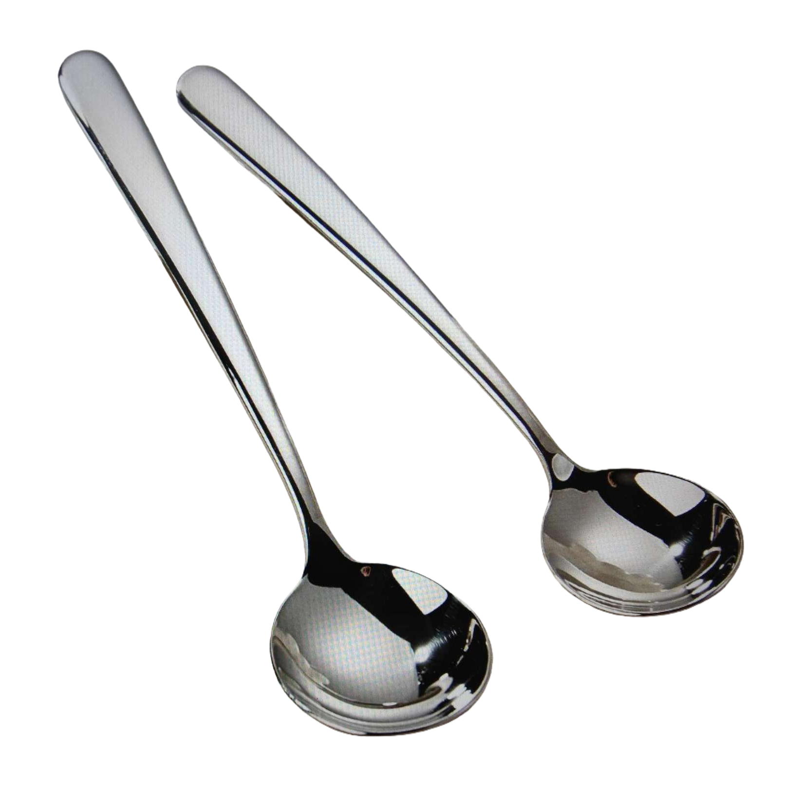 Metal spoon, stainless steel long-handled spoon, 15cm, household kitchen spoon, multi-functional stirring spoon Item Picture