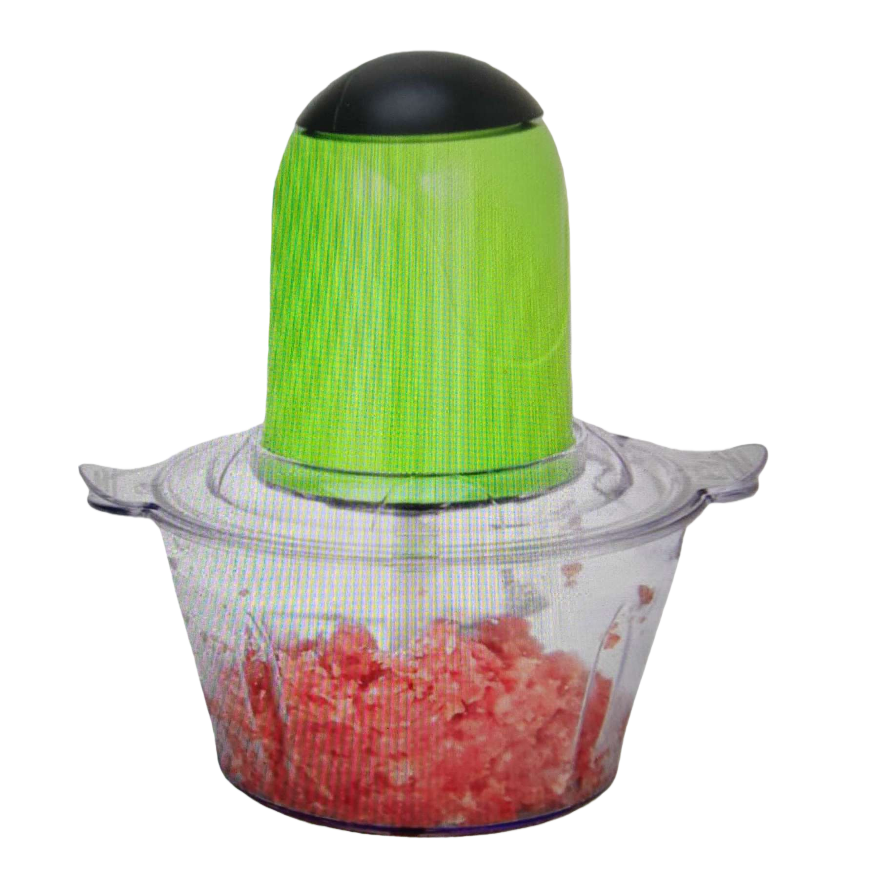 Green electric meat grinder, household multi-functional stainless steel blade head, 1.5L large capacity, silent Item Picture