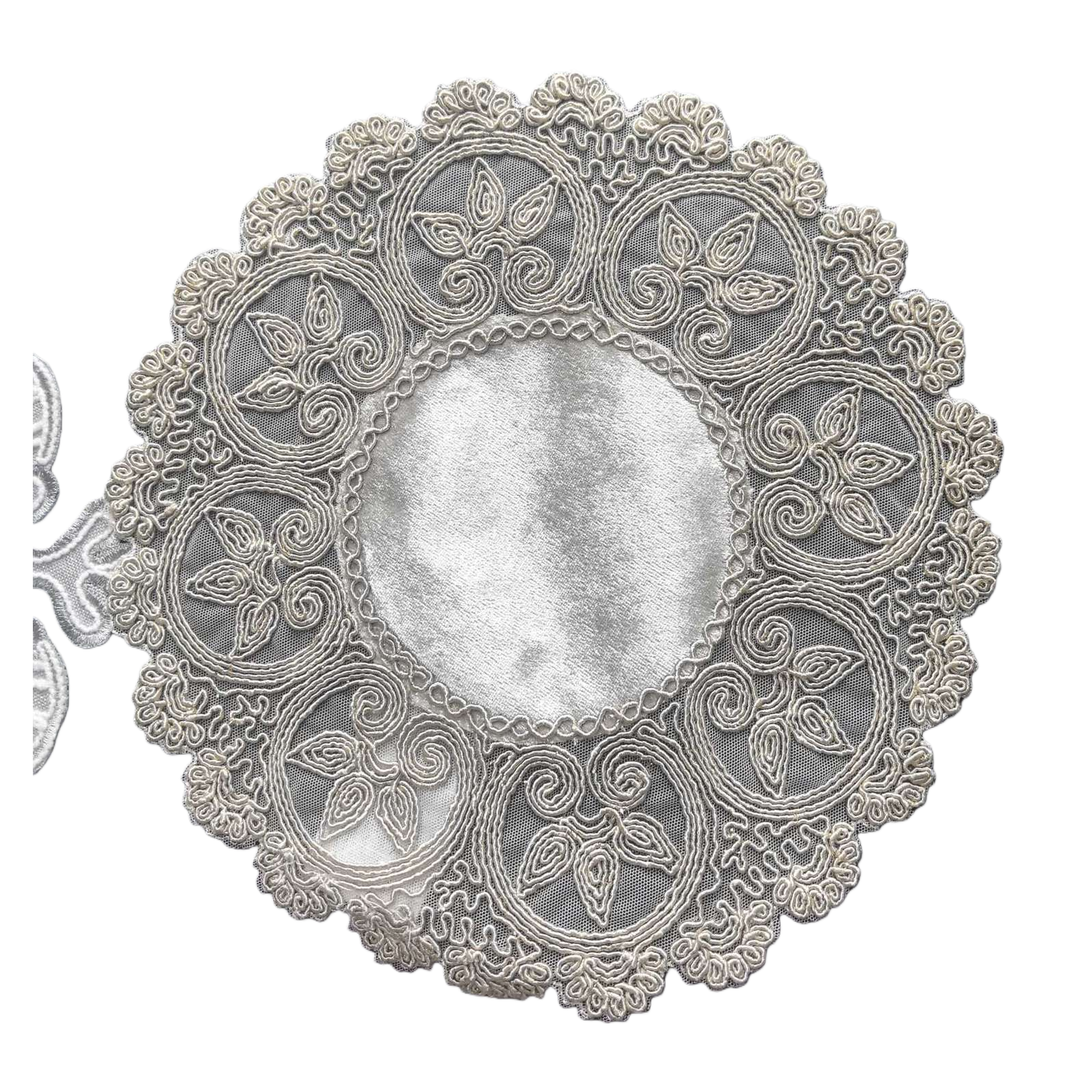 Embroidered lace trim decorative fabric, DIY clothing and home textile accessories Item Picture