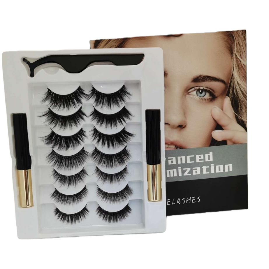 Adusa false eyelash set: Natural, thick, curly, single cluster, multiple combinations Item Picture