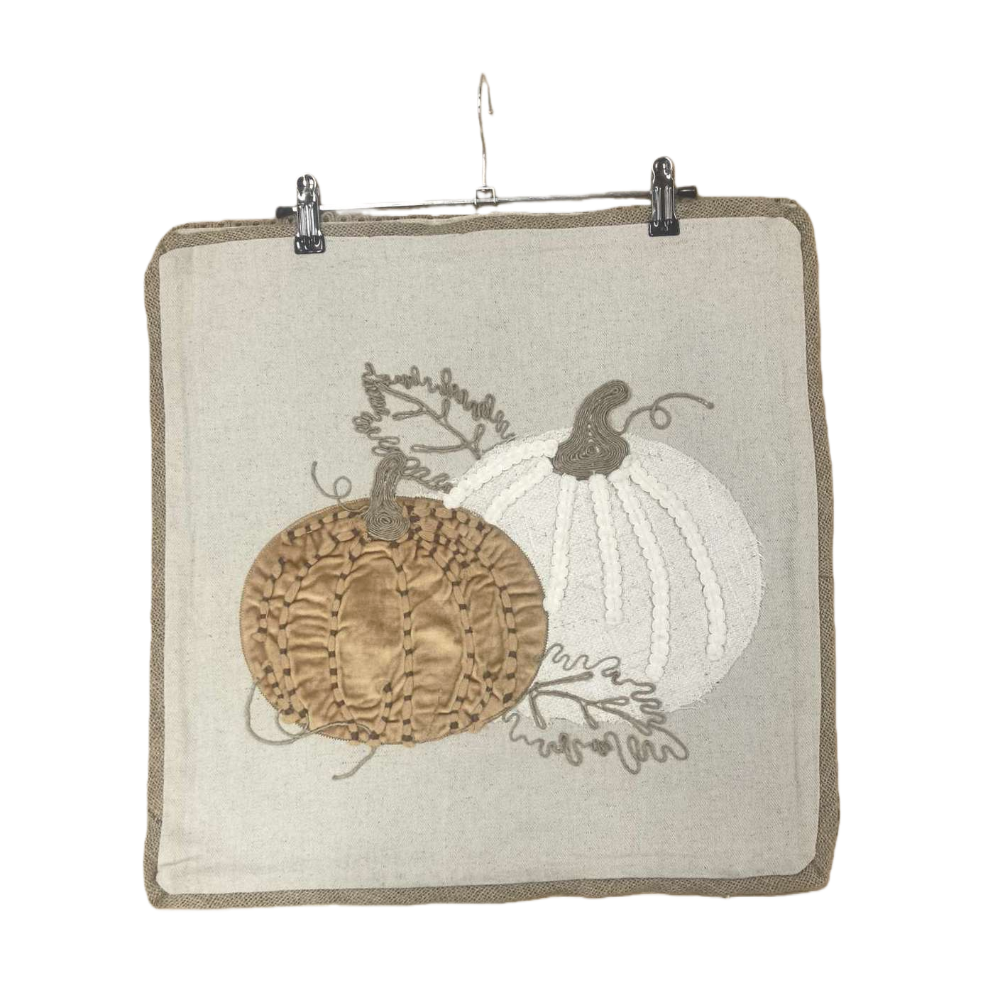 Embroidered pumpkin-patterned fabric wall hangers for home decoration Item Picture