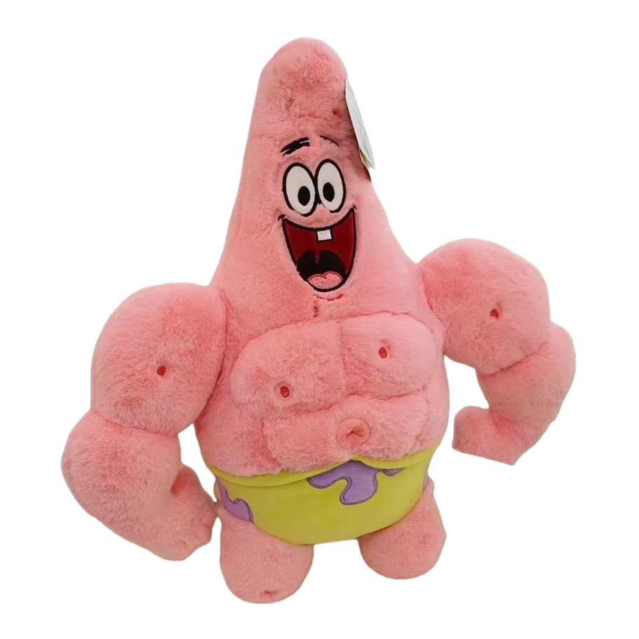 Juguete de peluche rosa pie big star genuino autorizado lindo cojín de peluche Item Picture