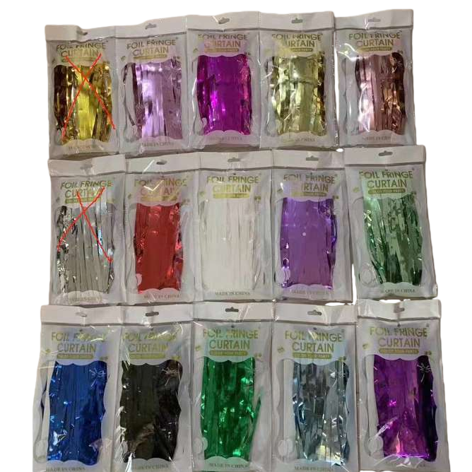 الستائر المعدنية المتدفقة، ستائر متدفقة من شرفة غرفة النوم Item Picture