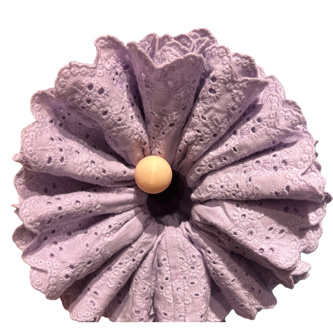 A light purple lace hair band is a high-elasticity and non-damaging hair accessory for women Item Picture