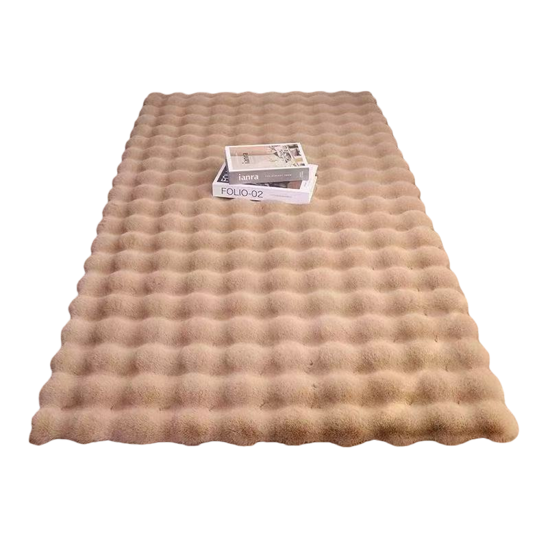 Soft and thick rabbit-like plush carpet, anti-slip mat for home use in living room and bedroom Item Picture