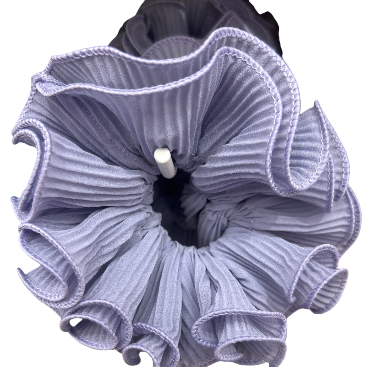 Purple pleated hair band, high-elasticity and anti-slip women's hair tie headwear Item Picture
