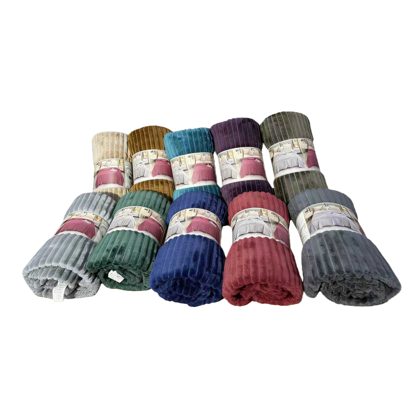 والبطانيات سميكة للاحتفاظ بأسمائها من الصوف المرجاني المضاف إليها 150x2002 سم Item Picture