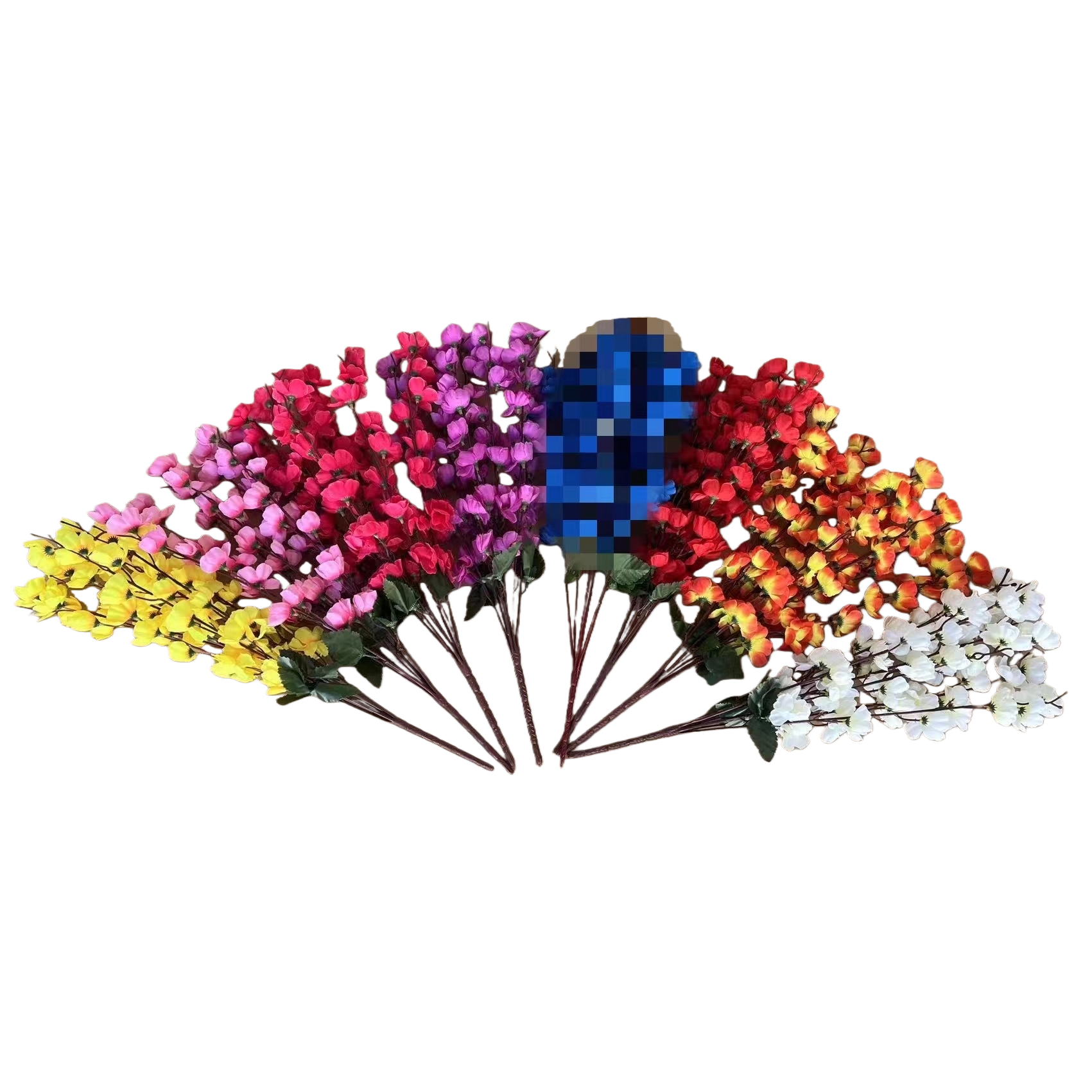 Colorful artificial flower bouquets, artificial fresh flowers, decorative items for living rooms and bedrooms, artificial flowers details Picture