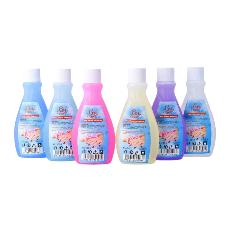 This six-bottle nail polish remover set comes in a variety of colors. It removes nails quickly, gently and without causing damage Item Picture